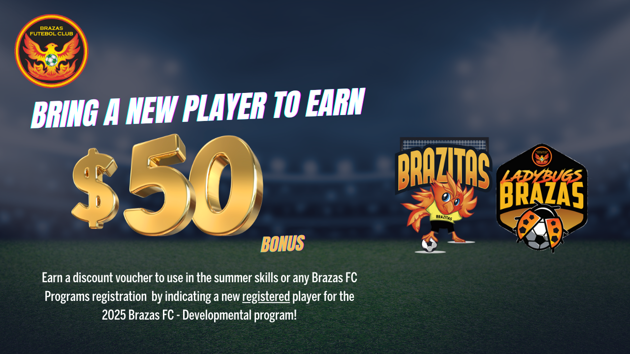 Invite your friends to be part of Brazas FC!